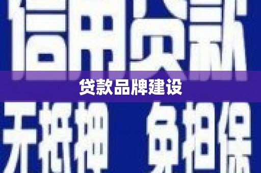 五结贷款品牌建设
