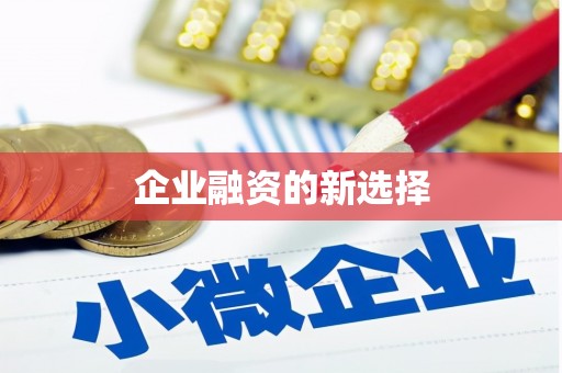 五结企业融资的新选择