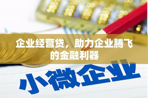 五结企业经营贷，助力企业腾飞的金融利器