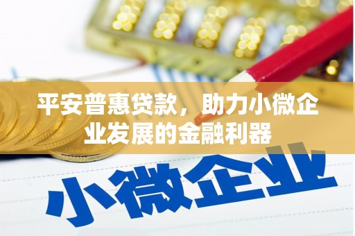五结平安普惠贷款，助力小微企业发展的金融利器